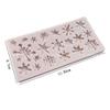 2-Piece Christmas Snowflake Silicone Fondant Mold, Light Gray view 2