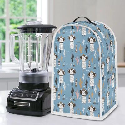 Poceacles Alpaca Cactus Mixer Cover with Handle, Blue