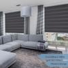 Premium No-Drill Double Roller Blind, Klemmfix, 90 x 220 cm, Graphite view 2