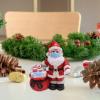 Delux Christmas Santa Statue with Face Mask, Standing Tabletop Decoration view 2