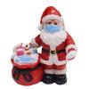 Delux Christmas Santa Statue with Face Mask, Standing Tabletop Decoration view 3