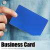 HERCHR Metal Business Card Blanks, 50 Aluminum Plates, Printable Sublimation Blanks, Blue view 2
