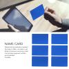 HERCHR Metal Business Card Blanks, 50 Aluminum Plates, Printable Sublimation Blanks, Blue view 3