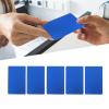 HERCHR Metal Business Card Blanks, 50 Aluminum Plates, Printable Sublimation Blanks, Blue view 4