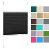 DECOOR No-Drill Thermal Pleated Blind 160 x 100 cm, Black view 1