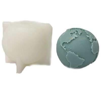 Hrippy Earth Moon Silicone Candle Mold, 1-Piece 3D Creative Space Mold for DIY Crafts