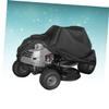 Black Polyester Lawn Mower Cover with Lock Hole and Buckle view 3