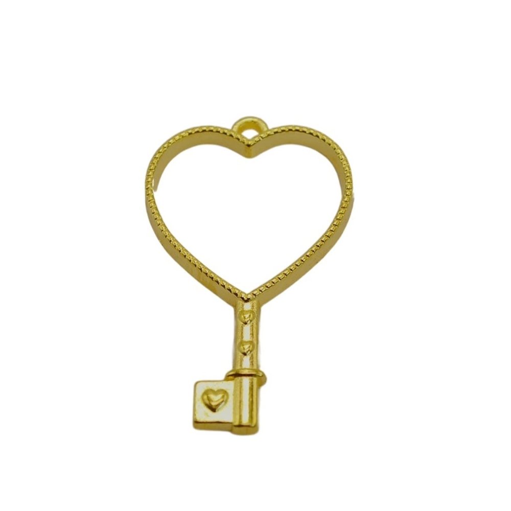 WILLWA DIY Resin Alloy Frame Base, Bronze Pendant for Necklaces and Bracelets, Jewelry Accessory (Size: 2, 43 × 26 mm)
