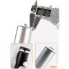 4 Aluminum Furniture Legs, 8 cm, Silver, M6 Thread, Height-Adjustable view 3