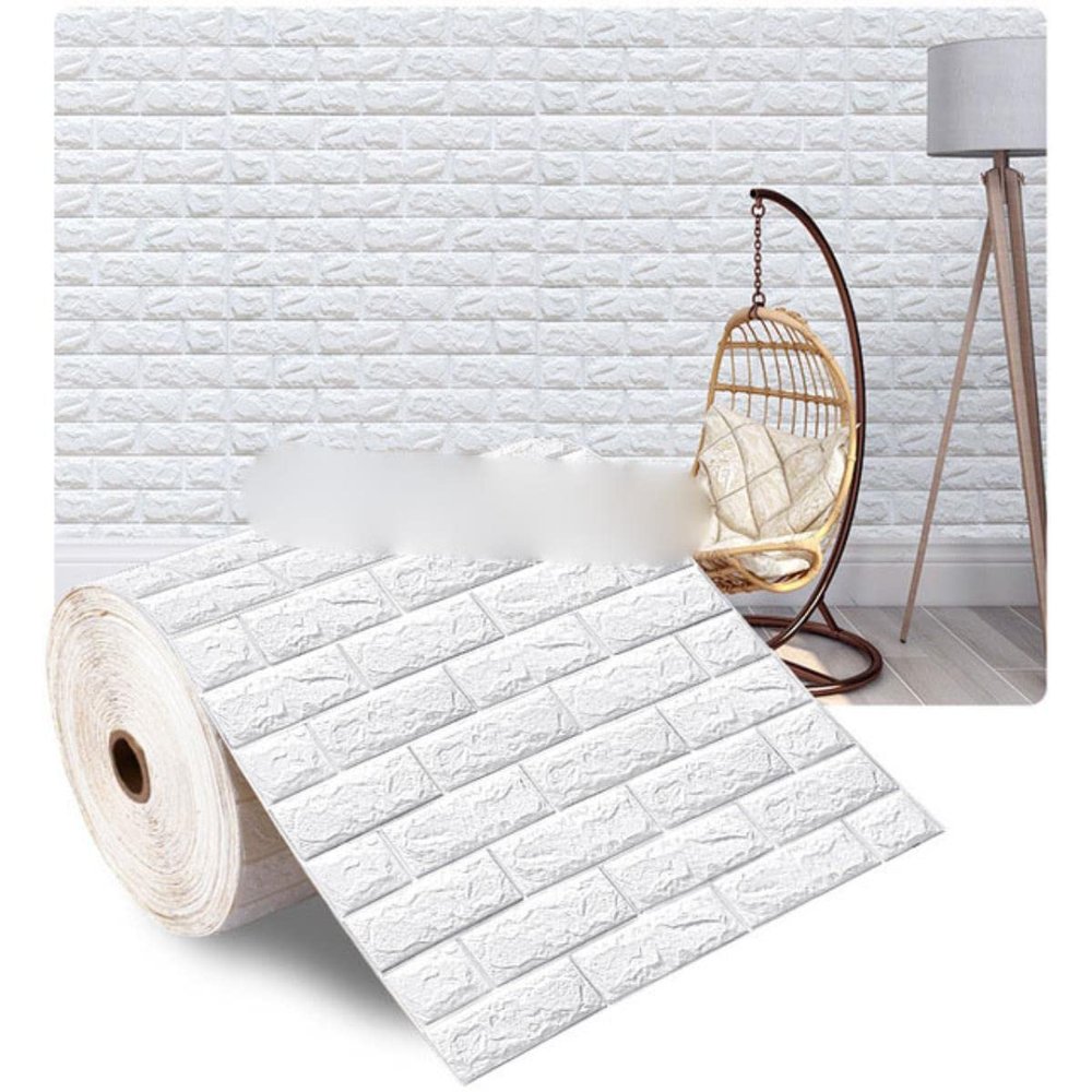 SAMCRY 3D Self-Adhesive Foam Wall Stickers, Decorative Panels, 01, 70 cm x 5 m