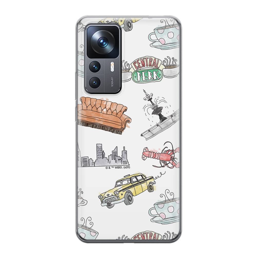 ERT GROUP Xiaomi 12T Phone Case, Officially Licensed Friends Pattern 011, TPU