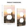 Empire State Building Unbreakable Mid-Size Outlet Cover, Impact-Resistant Switch Plate, Decorative Wall Plate view 4
