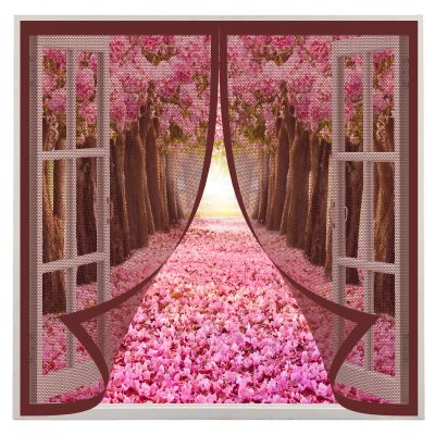 Magnetic Insect Screen Door, 60 x 165 cm, Brown