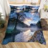 MLUNKQAIL Bedding Set 155 x 220 cm, Ocean Tree Duvet Cover, Soft Breathable Microfiber, 2 Pillowcases 80 x 80 cm, Zipper, All-Season view 2