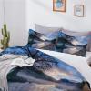 MLUNKQAIL Bedding Set 155 x 220 cm, Ocean Tree Duvet Cover, Soft Breathable Microfiber, 2 Pillowcases 80 x 80 cm, Zipper, All-Season view 3