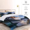 MLUNKQAIL Bedding Set 155 x 220 cm, Ocean Tree Duvet Cover, Soft Breathable Microfiber, 2 Pillowcases 80 x 80 cm, Zipper, All-Season view 4