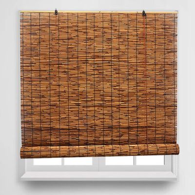 Weather-Resistant Outdoor Bamboo Blind, Handwoven Reed Shade