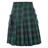 Men's Traditional Scottish Plaid Tartan Utility Kilt with Straps and Large Cargo Pockets view 3