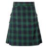 Men's Traditional Scottish Plaid Tartan Utility Kilt with Straps and Large Cargo Pockets view 4