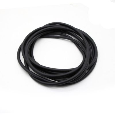 Natural Latex Rubber Tubing, 1.6, 2, 3, 4, 5, 6, 7, 9, 10, 12, 14, 17 mm, Heavy-Duty, Elastic, Soft, Black, 3 Meters, 2 mm ID x 4 mm OD