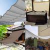 Rectangular Breathable Shade Sail 4.5 x 6 m, UV and Wind Protection, with Grommets and Free Rope, Yellow view 2