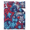 ZDABAOEC Star Bedding Set 155 x 200 cm for Kids, 2-Piece Reversible Microfiber Duvet Cover Set with 80 x 80 cm Pillowcase view 2