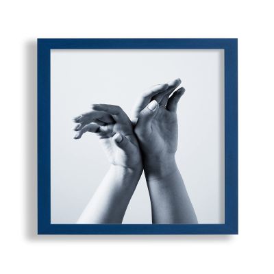VO design Finn Wooden Frame for 70 x 70 cm Picture, Dark Blue, with Acrylic Glazing