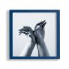 VO design Finn Wooden Frame for 70 x 70 cm Picture, Dark Blue, with Acrylic Glazing view 1