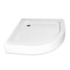 BADLAND Vitoria Semi-Round Shower Cabin Set 80 x 80 cm, 180 cm, 4 mm Clear Glass with White Alex Shower Tray and 50 mm Waste Set view 4