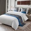 Jacquard Bed Runner, Hotel-Style Bedspread, Modern Bed Scarf, 50 x 240 cm view 1