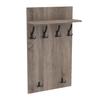 AKKE Coat Rack Panel, Wall-Mounted Coat Rack, PVC Maxi, Truffle, 100 x 60 cm view 1