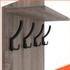 AKKE Coat Rack Panel, Wall-Mounted Coat Rack, PVC Maxi, Truffle, 100 x 60 cm view 3