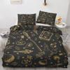 GEDAEUBA Witch Summer Bedding Set 140x200 cm, Reversible Microfiber Duvet Cover and Pillowcase Set view 1