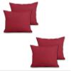 Cieffepi Home Collections Multicolor Pillow Covers, Set of 4, 30 x 50 cm, Red view 1