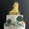 Funlucy Personalized Bride and Groom Wedding Cake Topper view 1
