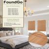 FoundGo Retro Bamboo Roller Blind No Drilling, Adjustable 50–120 cm W x 100–280 cm H, 60% Light-Filtering, for Doors & Windows view 3
