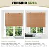 FoundGo Retro Bamboo Roller Blind No Drilling, Adjustable 50–120 cm W x 100–280 cm H, 60% Light-Filtering, for Doors & Windows view 4