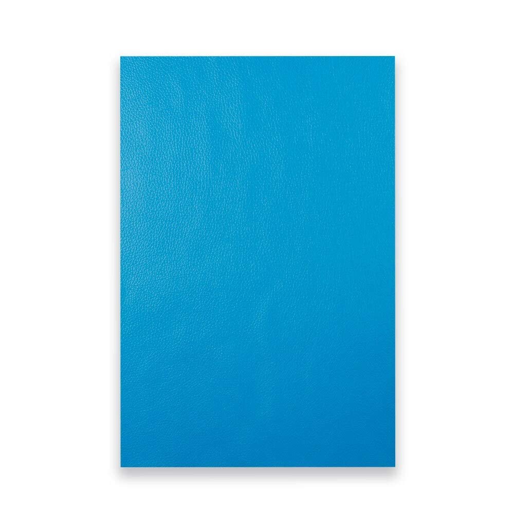 Synthetic Leather DIY Fabric, Lychee-Texture Faux Leather Sheet, Island Blue 328