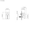 Dornbracht CL.1 / IMO Concealed Single-Lever Faucet with Diverter, Final-Assembly Set, 36120670-08, Platinum view 2