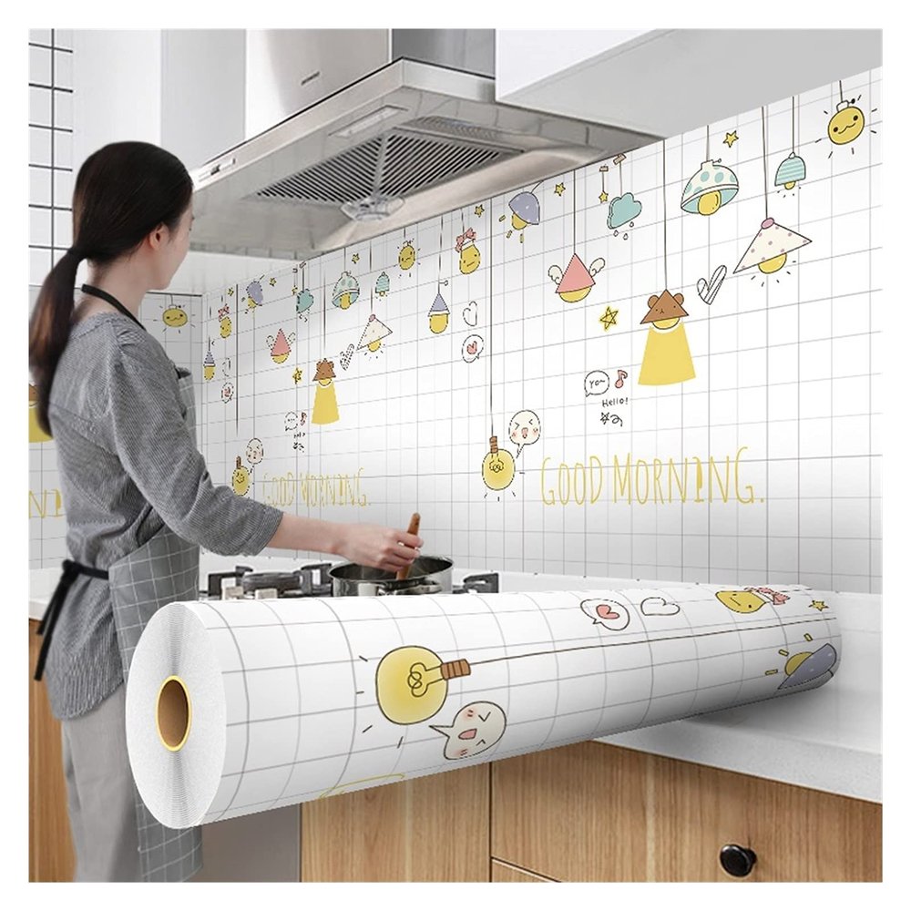 Self-Adhesive Vinyl Contact Wallpaper, Aluminum-Coated, Waterproof, Style 188, 60 cm x 300 cm