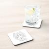 Cork Coaster Halloween X-Ray Candy Skeleton Fear Horror, 1 pc (95 x 95 mm) view 3