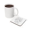 Cork Coaster Halloween X-Ray Candy Skeleton Fear Horror, 1 pc (95 x 95 mm) view 4