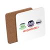 Cork Coaster Squad Goals Little Monsters Halloween Vampire Zombie Mummy, 1 pc. (95 x 95 mm) view 2