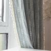 Nyescasa Boho Farmhouse Cotton-Linen Curtains with Tassels, Gray, Embroidered, Light-Filtering, 2-Pack, 180 x 140 cm view 3