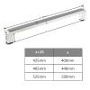 Yopappol Shower Door Handle, Glass Door Pull Handle, 400 mm view 2
