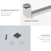Yopappol Shower Door Handle, Glass Door Pull Handle, 400 mm view 4