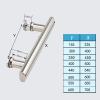 Yopappol Replacement Shower Door Handle, Stainless Steel, 600 mm view 2