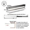 BZJPRFC Extendable Clothes Rod 30–80 cm, Steel Telescopic Closet Rod, Closet Organizer for Pants and Coats, 25 kg Capacity (Size: 700 mm/27.56 in) view 2