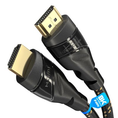 KabelDirekt 4K HDMI Cable, 12.5 m, Nylon, for PS5, Blu-ray, Xbox