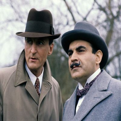 Poirot (TV) David Suchet Hercule Poirot Hugh Fraser 25.4 x 20.3 cm Photo